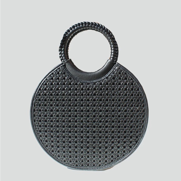 STREET LEVEL Chloe Woven Circle Tote women bag - Picture 9 of 12